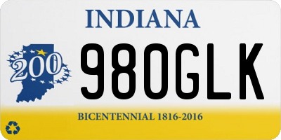 IN license plate 980GLK