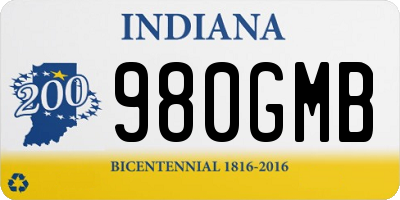 IN license plate 980GMB