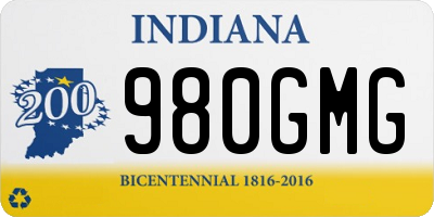 IN license plate 980GMG