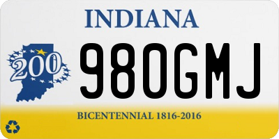 IN license plate 980GMJ