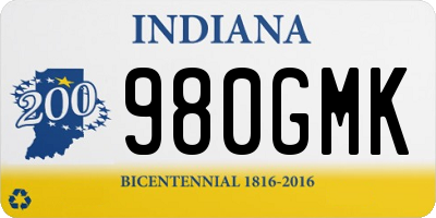 IN license plate 980GMK