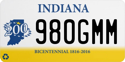 IN license plate 980GMM
