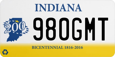 IN license plate 980GMT