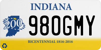 IN license plate 980GMY