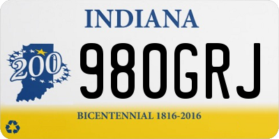 IN license plate 980GRJ