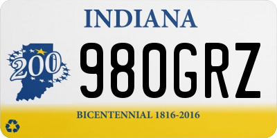 IN license plate 980GRZ