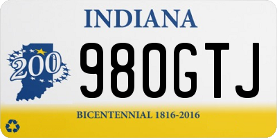 IN license plate 980GTJ