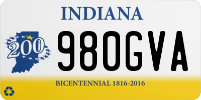 IN license plate 980GVA