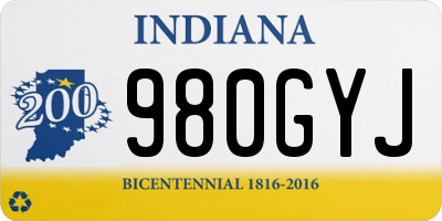 IN license plate 980GYJ