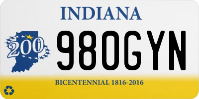 IN license plate 980GYN