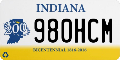 IN license plate 980HCM