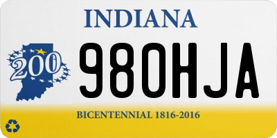 IN license plate 980HJA