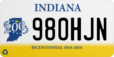 IN license plate 980HJN