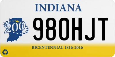 IN license plate 980HJT