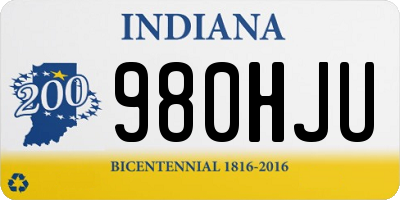 IN license plate 980HJU