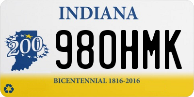 IN license plate 980HMK