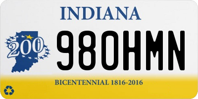 IN license plate 980HMN