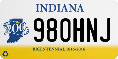 IN license plate 980HNJ