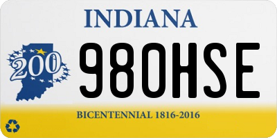 IN license plate 980HSE