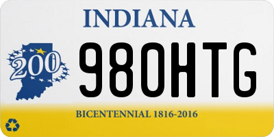 IN license plate 980HTG