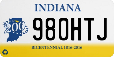 IN license plate 980HTJ