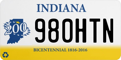 IN license plate 980HTN