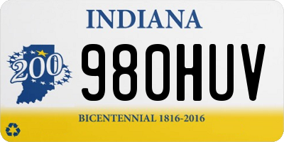 IN license plate 980HUV
