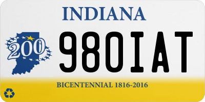 IN license plate 980IAT