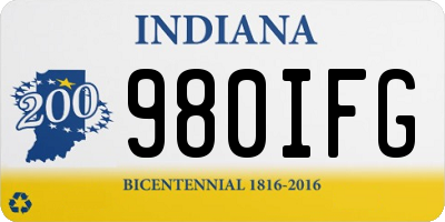 IN license plate 980IFG