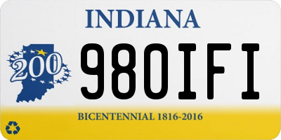 IN license plate 980IFI