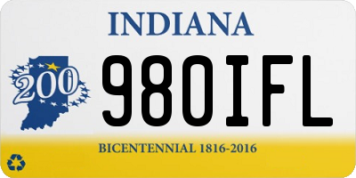 IN license plate 980IFL