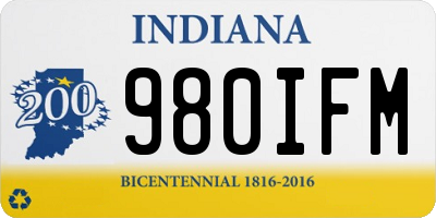 IN license plate 980IFM
