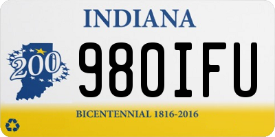 IN license plate 980IFU