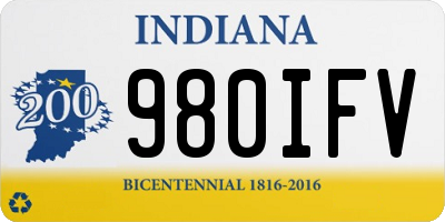 IN license plate 980IFV