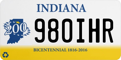 IN license plate 980IHR
