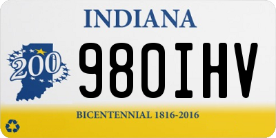 IN license plate 980IHV