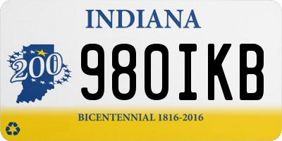 IN license plate 980IKB