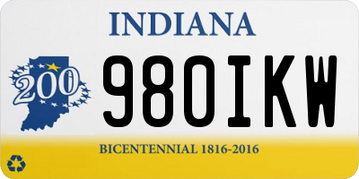 IN license plate 980IKW