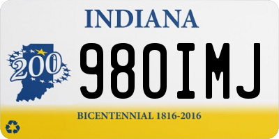 IN license plate 980IMJ
