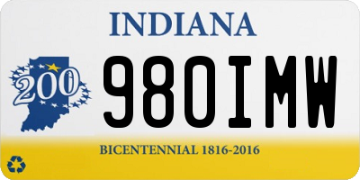 IN license plate 980IMW