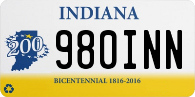IN license plate 980INN
