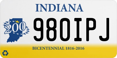 IN license plate 980IPJ