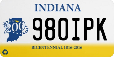 IN license plate 980IPK