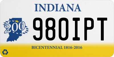 IN license plate 980IPT