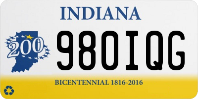 IN license plate 980IQG