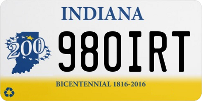 IN license plate 980IRT