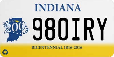 IN license plate 980IRY