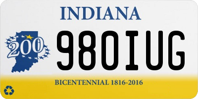 IN license plate 980IUG
