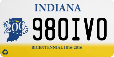 IN license plate 980IVO