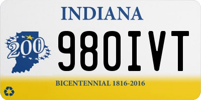 IN license plate 980IVT